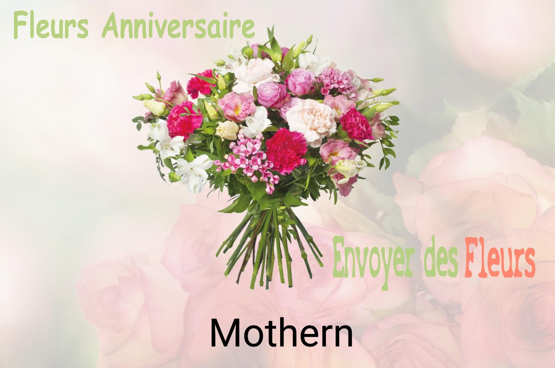 Bouquet de fleurs d’anniversaire livré à Mothern